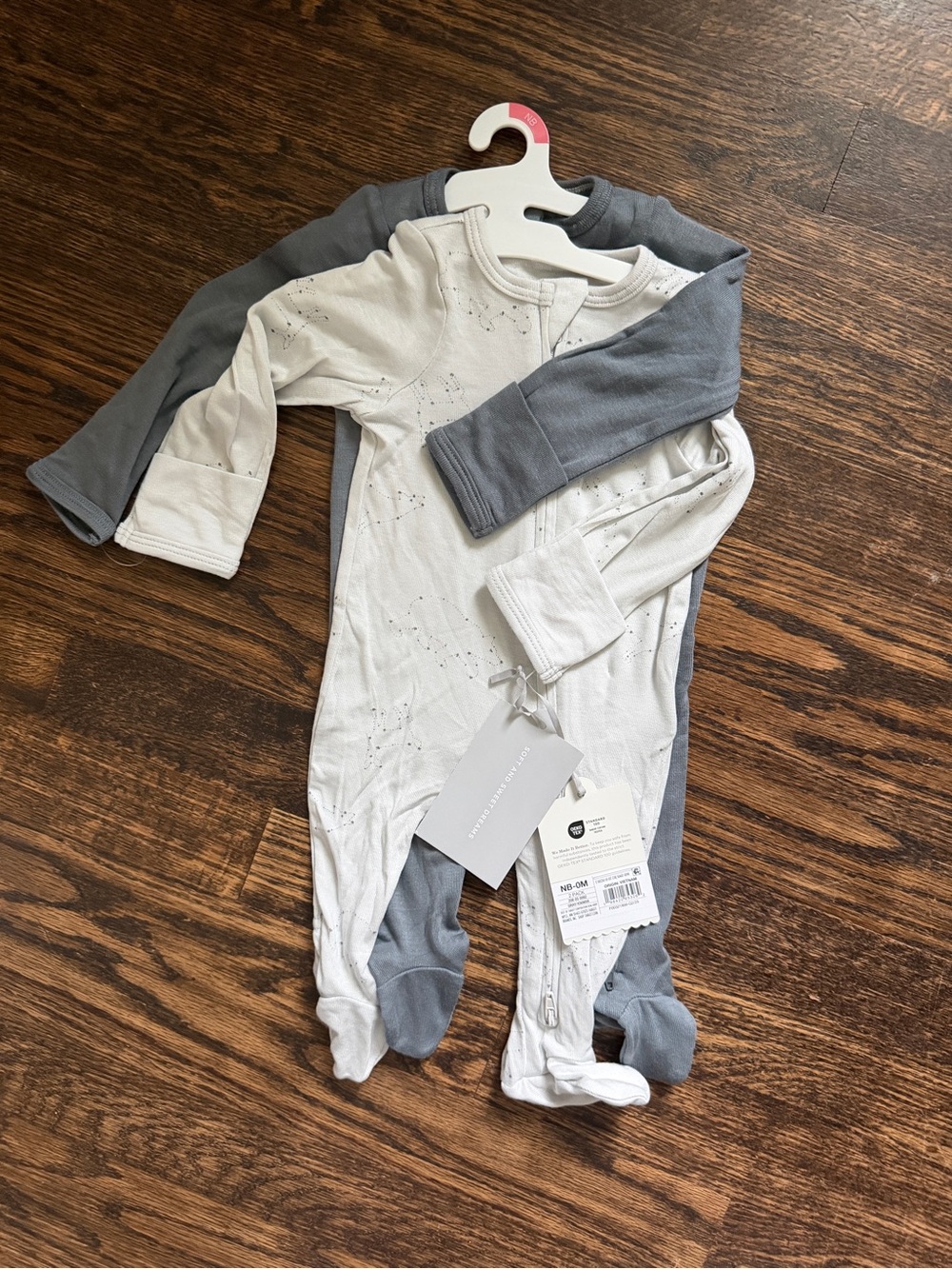 Cloud Island Baby Boys’ So Very Soft 2 Pack modal sleepers Celestial Newborn